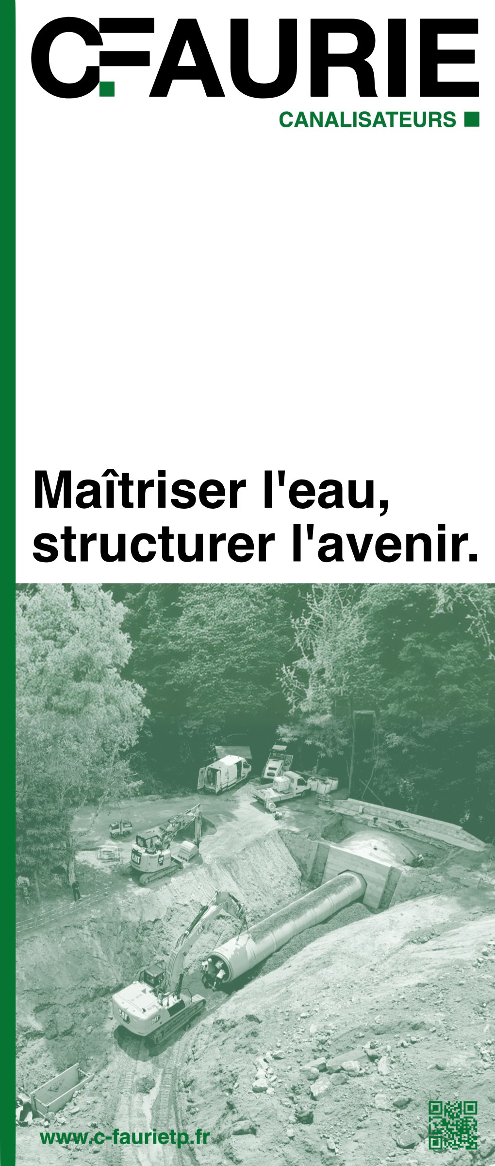 Roll-up C.FAURIE fond blanc
