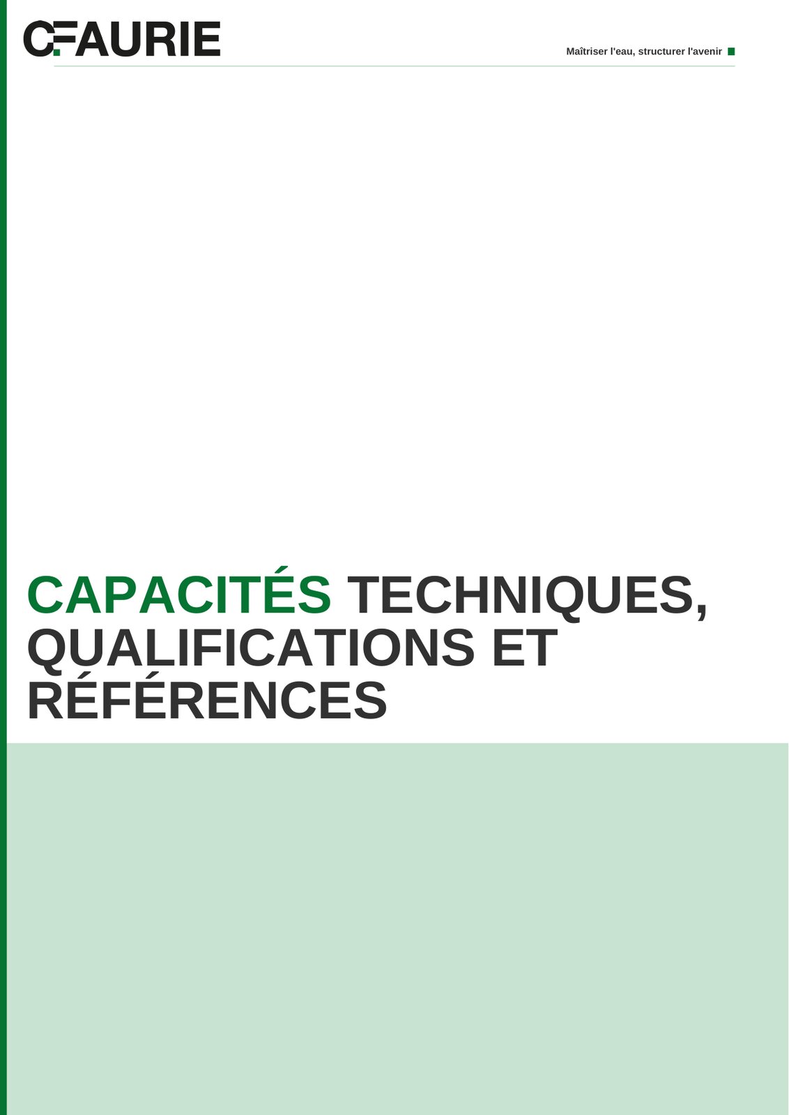 Document Word — couverture fond vert
