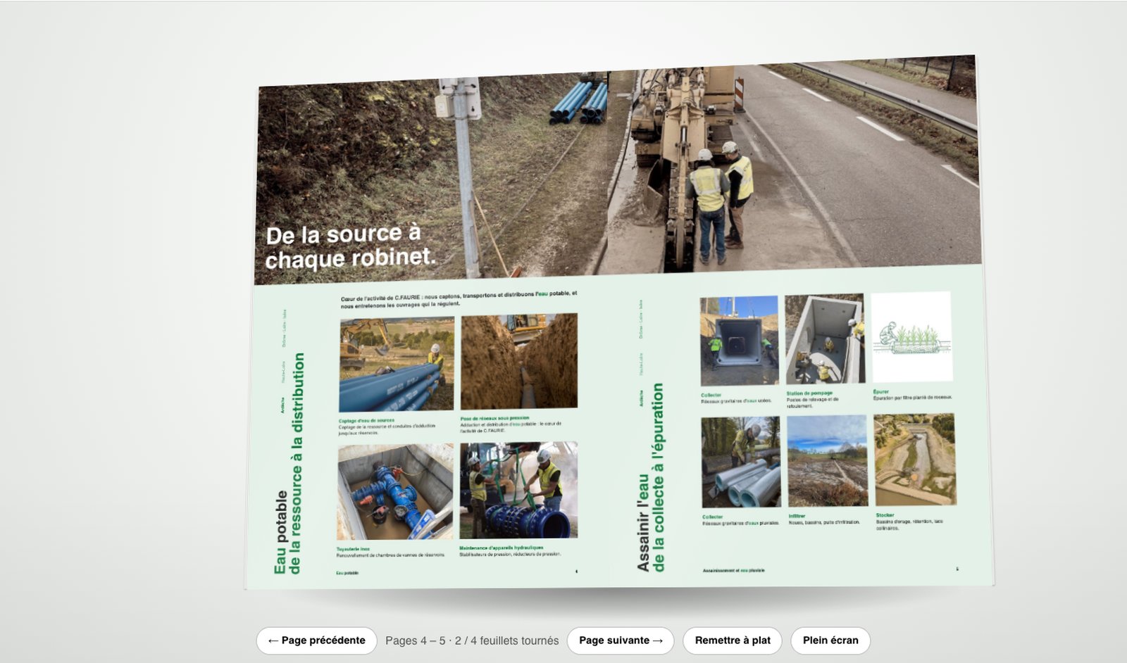 Brochure C.FAURIE : aperçu 3D de l'objet fini