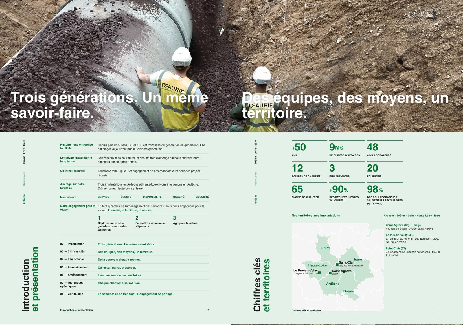 Brochure V6, pages 2 et 3