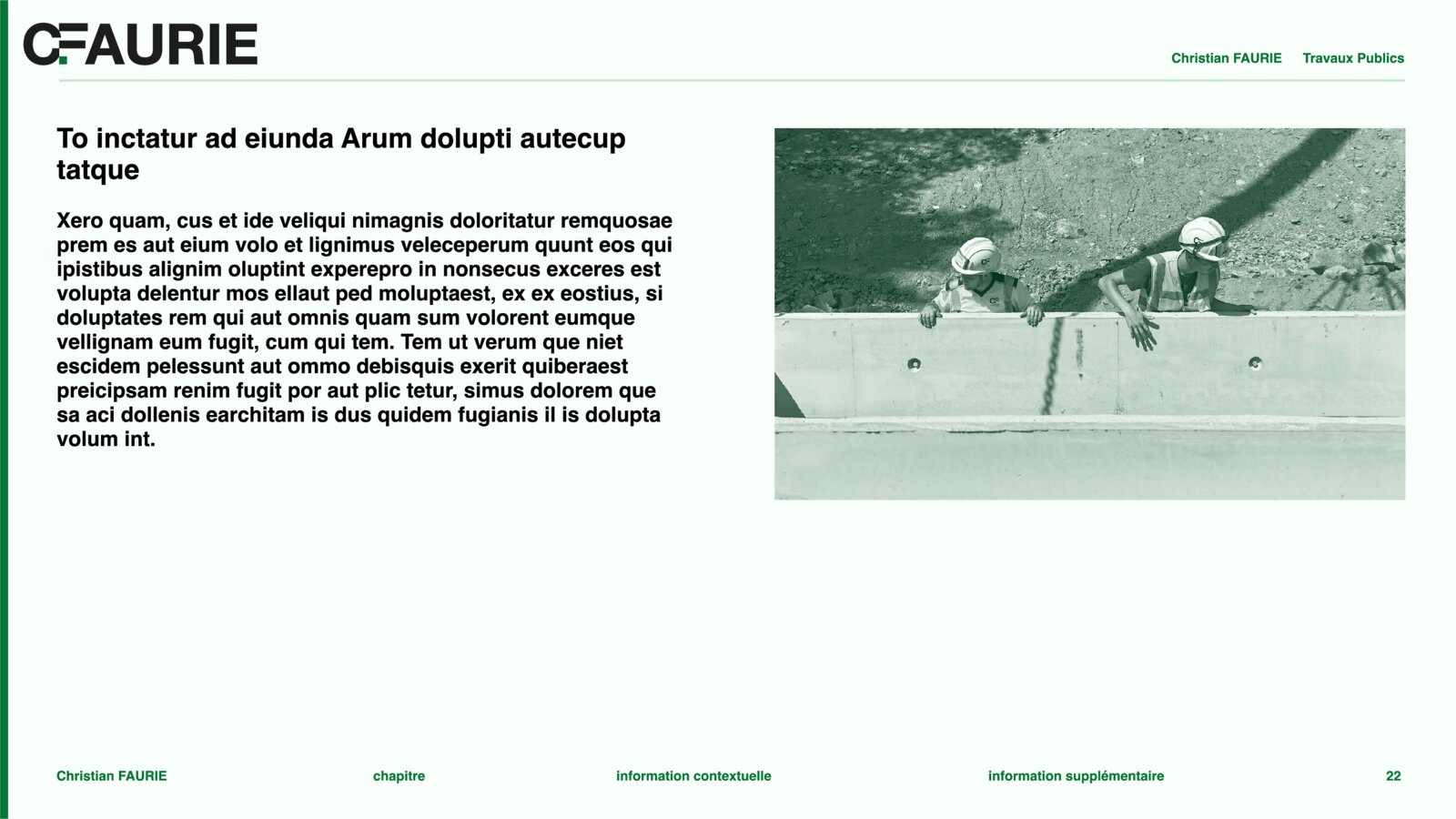 PowerPoint interne — deux colonnes de texte