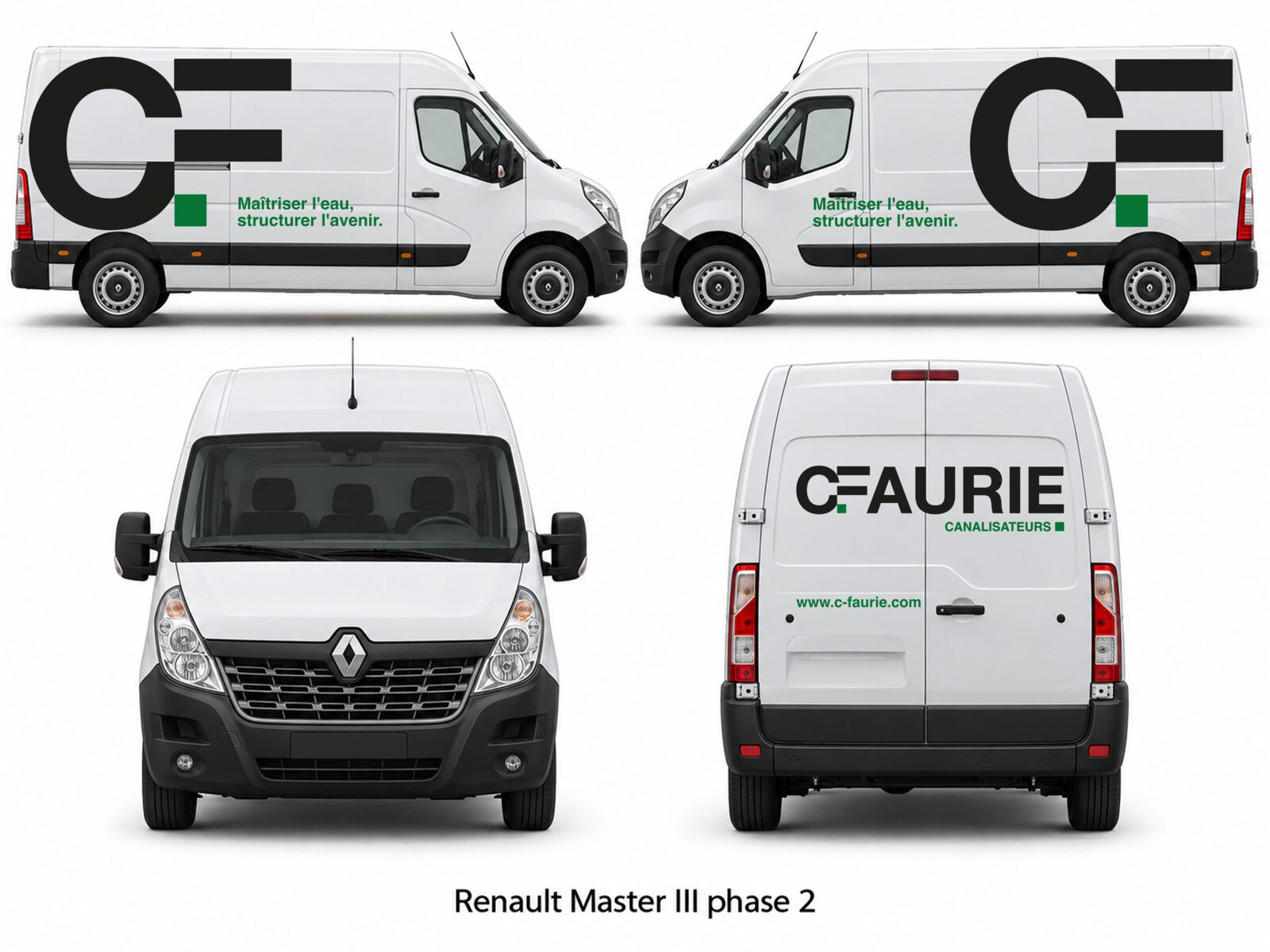 Marquage C.FAURIE — Renault Master III phase 2