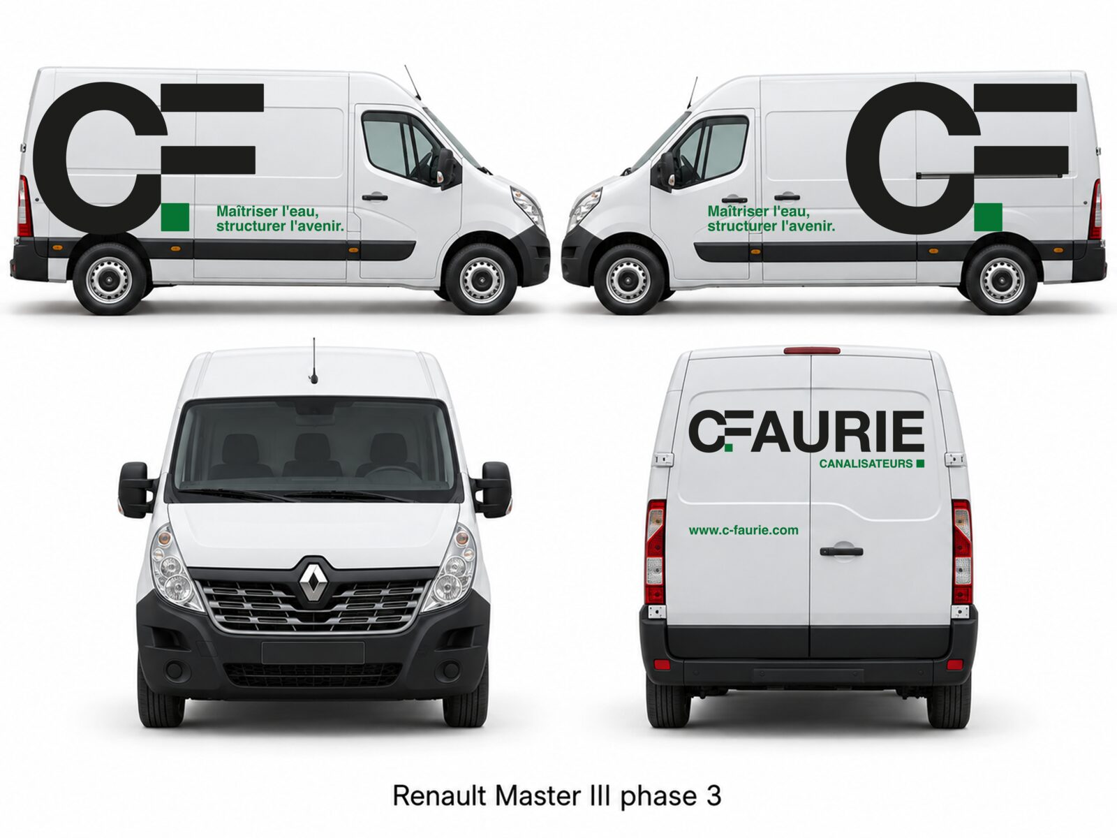 Marquage C.FAURIE — Renault Master III phase 3