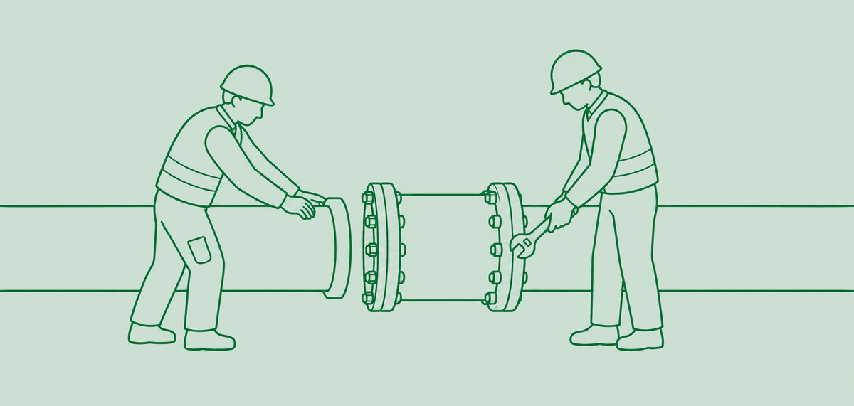 Illustration — raccord de brides