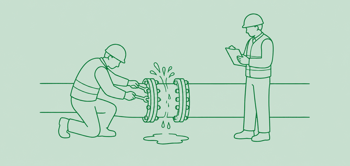Illustration — réparation de fuite