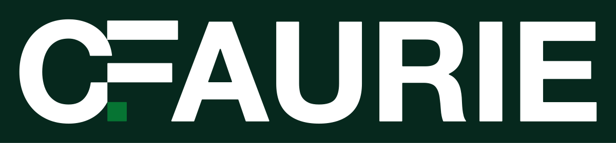 Logo principal, version blanc, fond vert profond