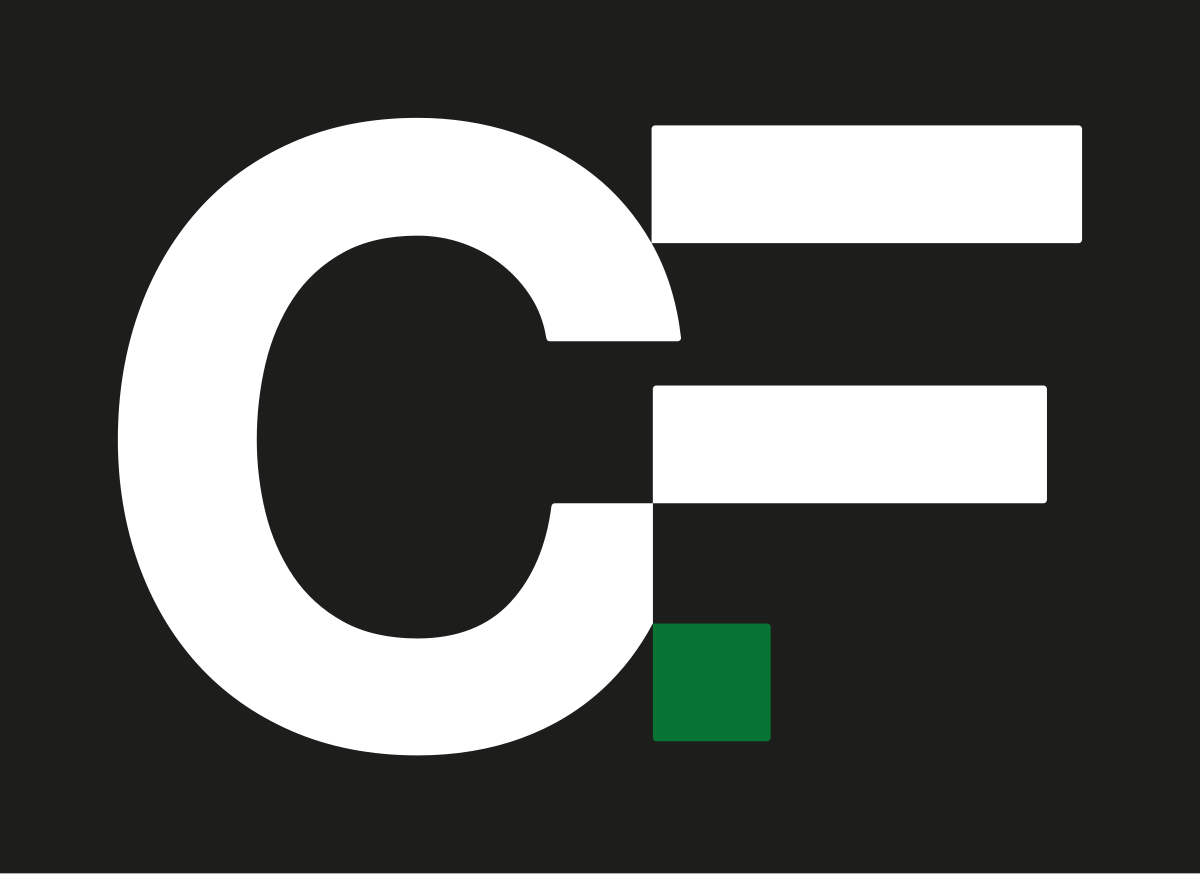 Monogramme, version blanc, fond noir