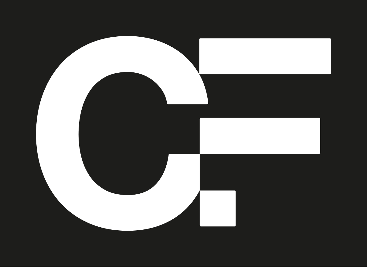 Monogramme, version tout blanc, fond noir