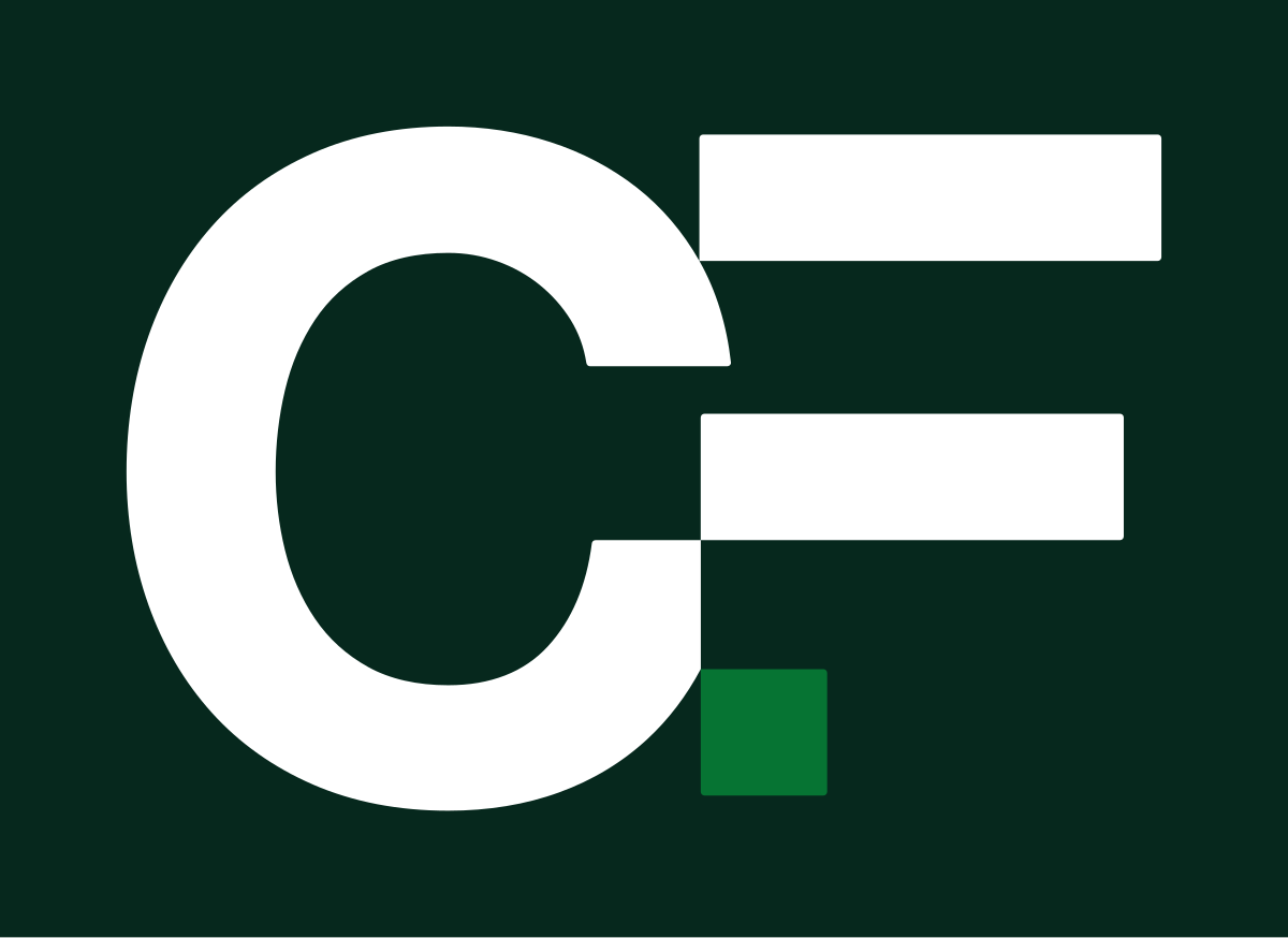 Monogramme, version blanc, fond vert profond
