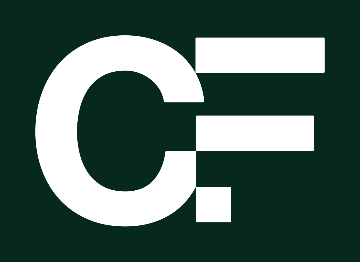Monogramme, version tout blanc, fond vert profond