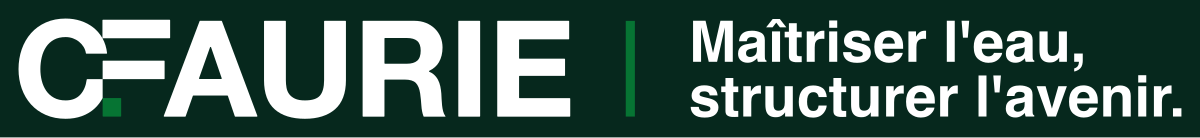 Logo avec signature, version blanc, fond vert profond