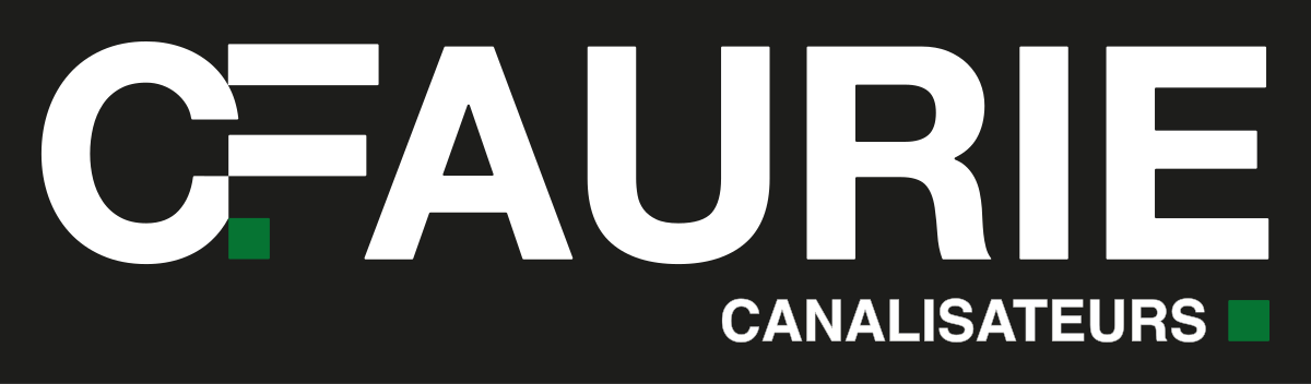 Logo secondaire CANALISATEURS, version blanc, fond noir