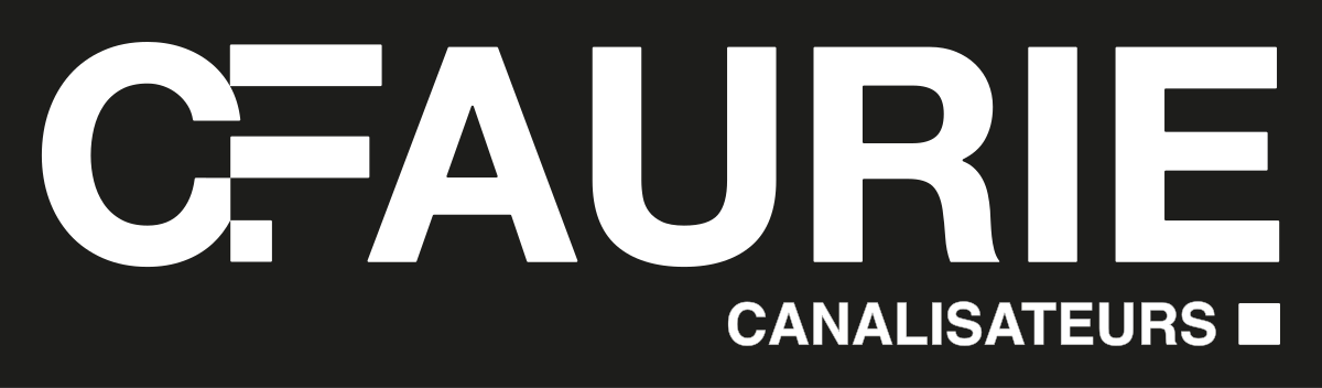Logo secondaire CANALISATEURS, version tout blanc, fond noir