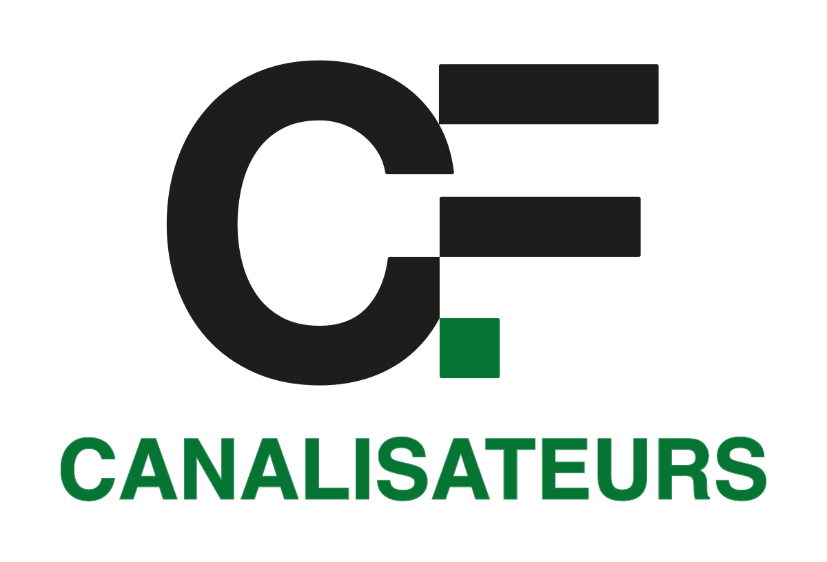 Monogramme CANALISATEURS, version couleur, fond blanc